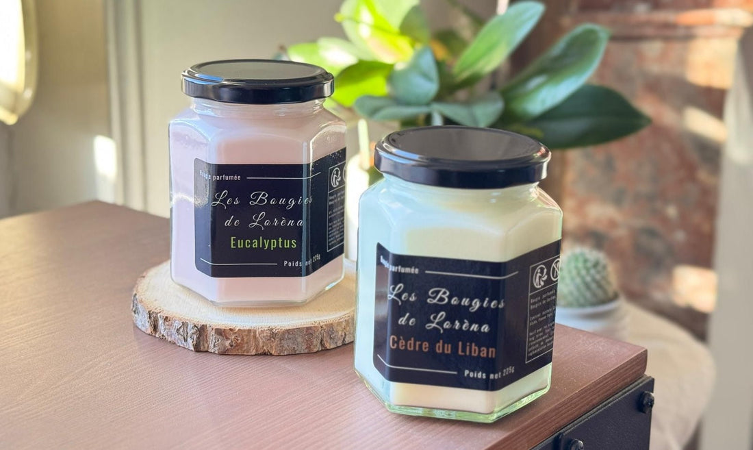 Eucalyptus & Cèdre du Liban : envoûtants et apaisants made by Bougies Lorena