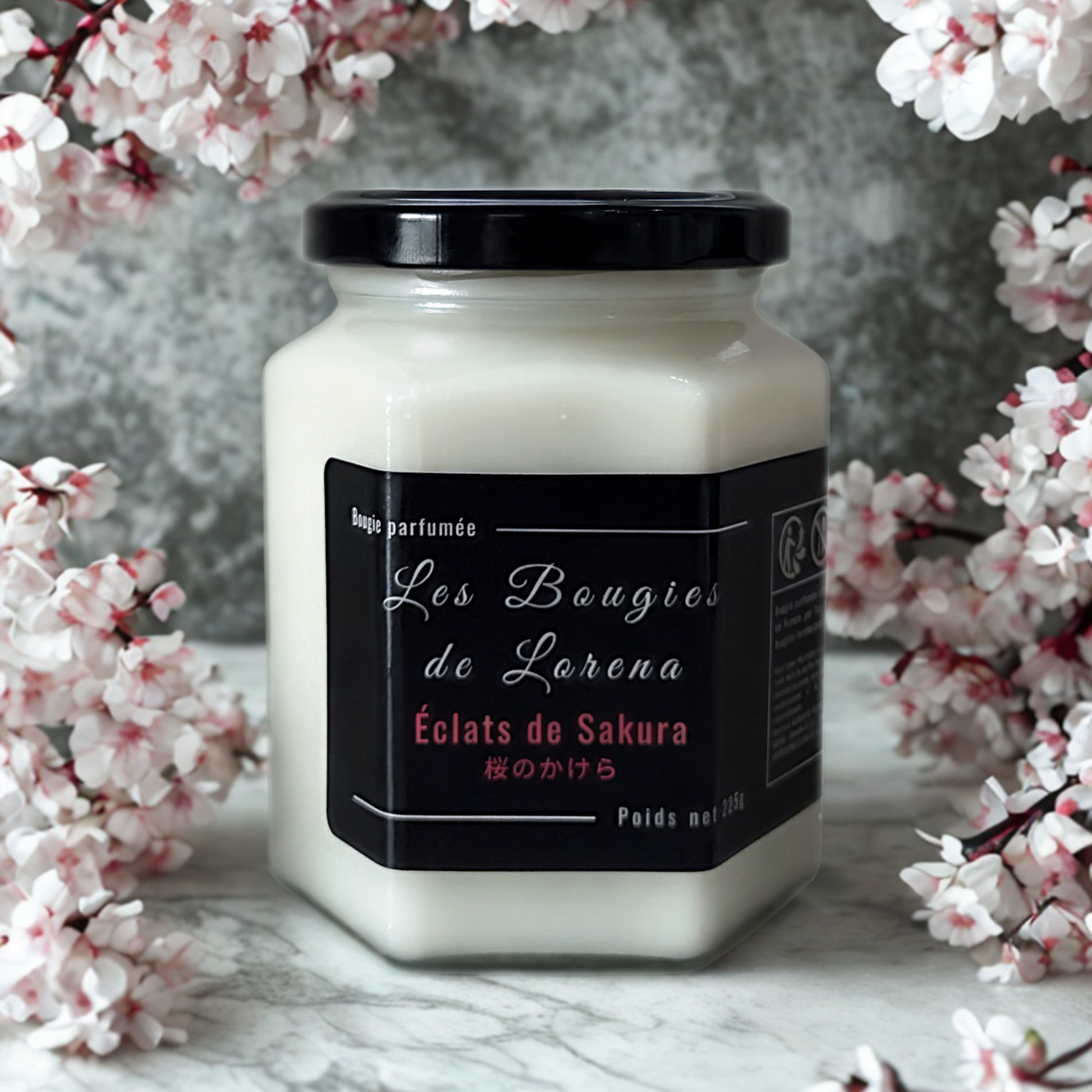 Bougie Éclats de Sakura - 225g
