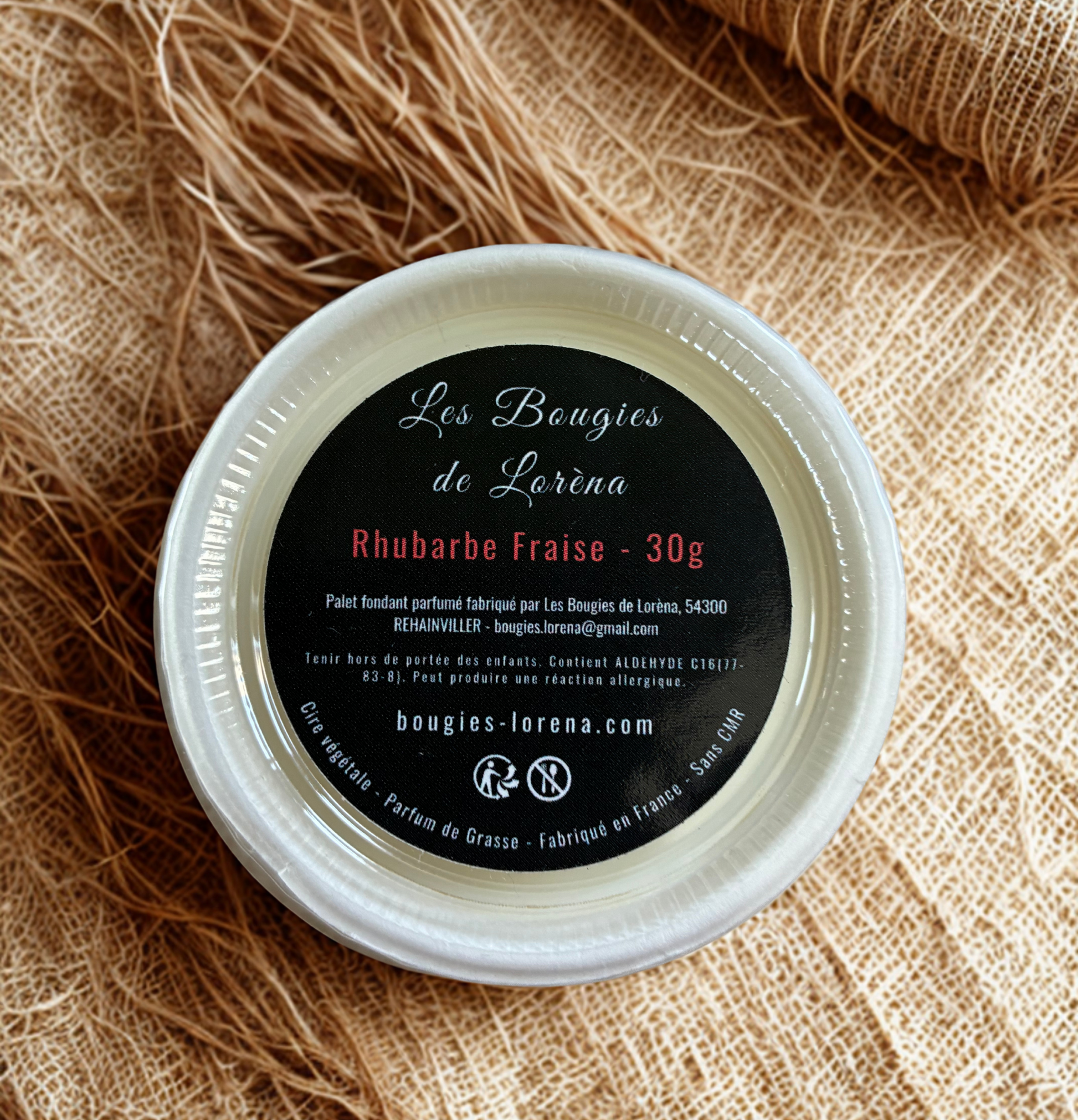 Palet fondant Rhubarbe Fraise - 30g